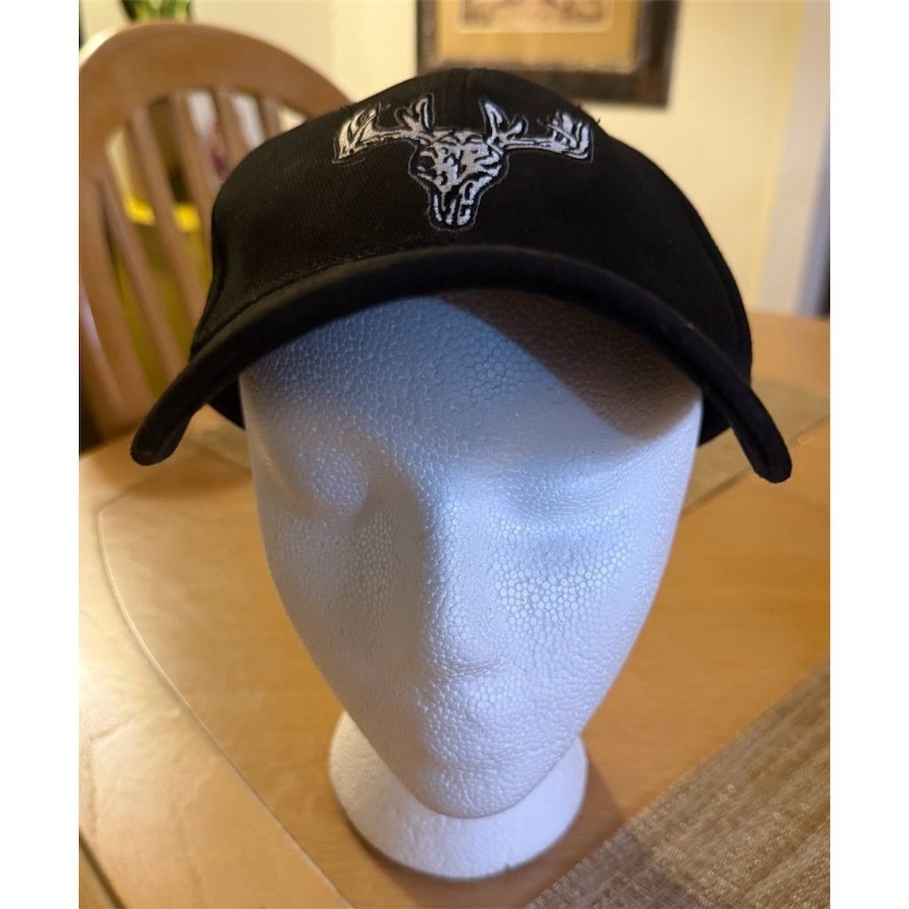 Buckmasters Black Strapback Baseball national Cap Hat Unisex Adjustable hunting